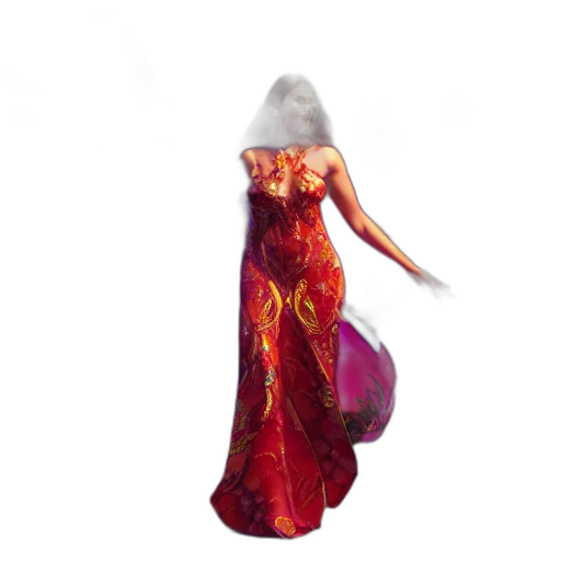 dress, umbrella, hat, dragon, concept art, 3d render, fantasy art, outer space transparent PNG cut-out