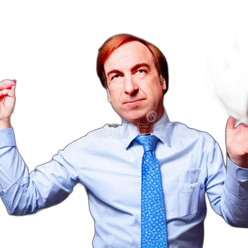 staff, saul, goodman, throwing transparent PNG cut-out