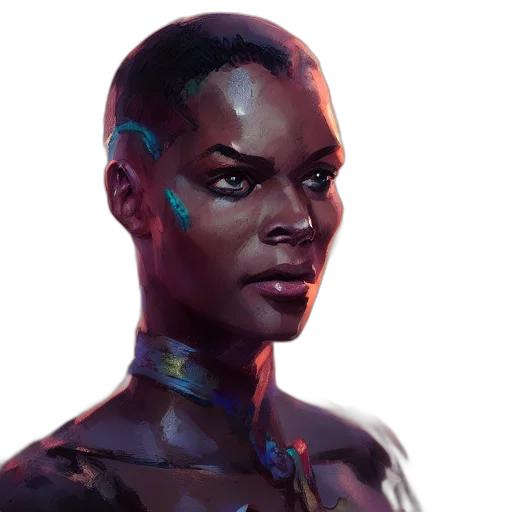 face, robot, concept art, cyberpunk transparent PNG cut-out