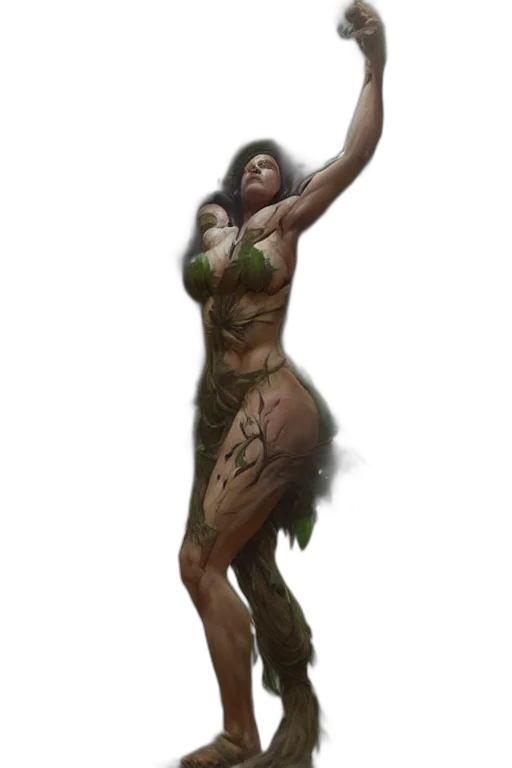 creature, staff, concept art, fantasy art, comic book art, photorealistic, underwater, earth tones transparent PNG cut-out