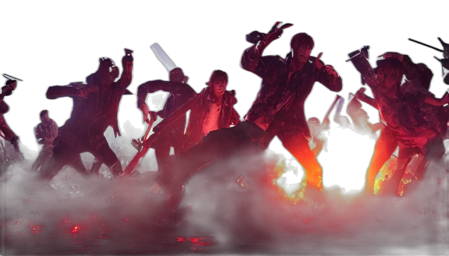 concept art, fire, red, full transparent PNG cut-out