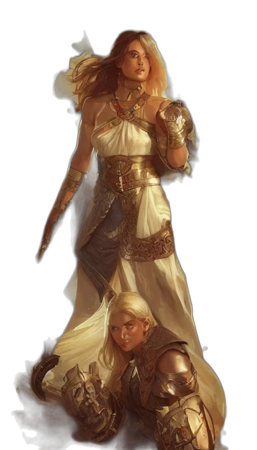 sword, dress, staff, dragon transparent PNG cut-out