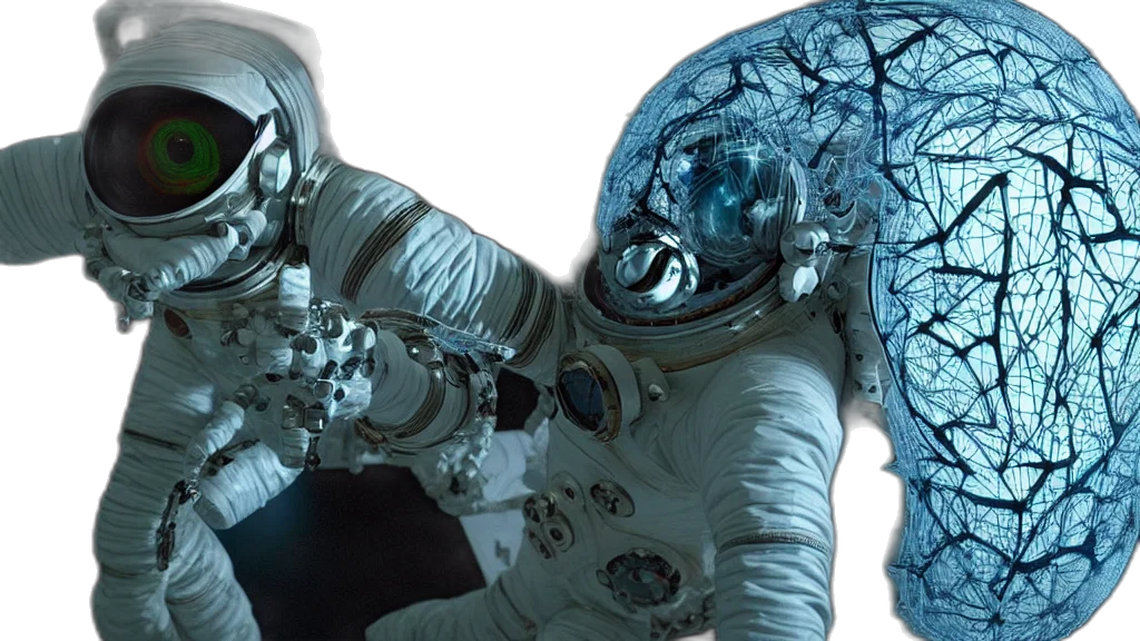 robot, concept art, outer space, underwater transparent PNG cut-out