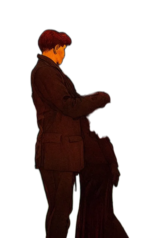 staff, jacket, animal, umbrella transparent PNG cut-out