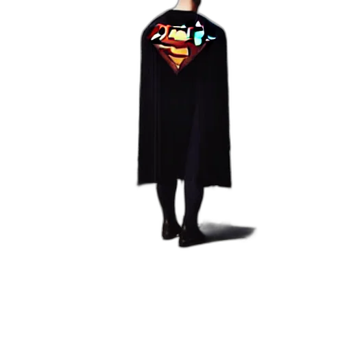 jacket, staff, robot, comic book art, concept art, pixel art, cartoon, superman transparent PNG cut-out