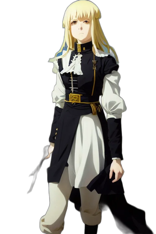 staff, jacket, sword, dress transparent PNG cut-out