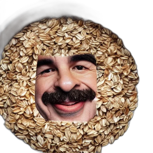 food, mask, face, hair, bowl, oats, john, oates transparent PNG cut-out
