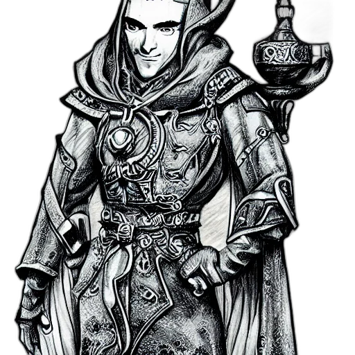 staff, sword, mask, fantasy art transparent PNG cut-out