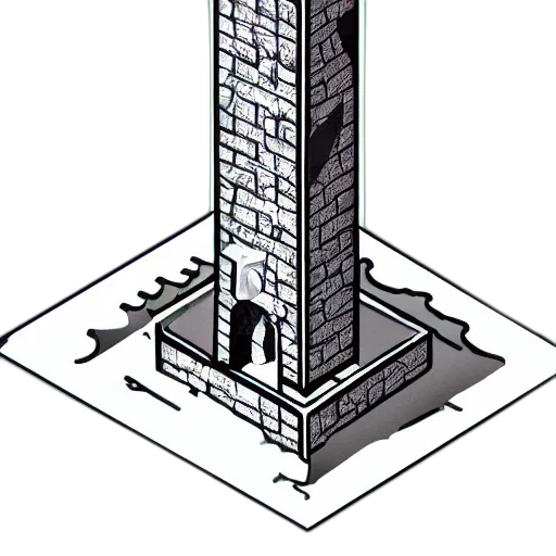building, weapon, robot, furniture, concept art, pixel art, 3d render, cartoon transparent PNG cut-out