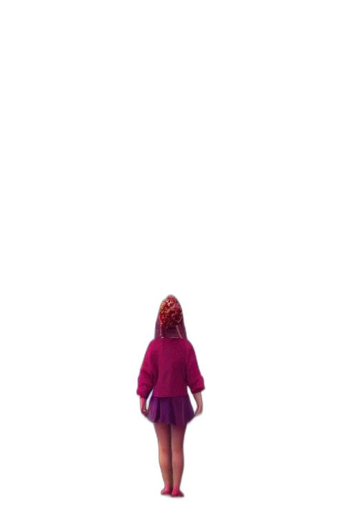 dress, jacket, hair, creature transparent PNG cut-out