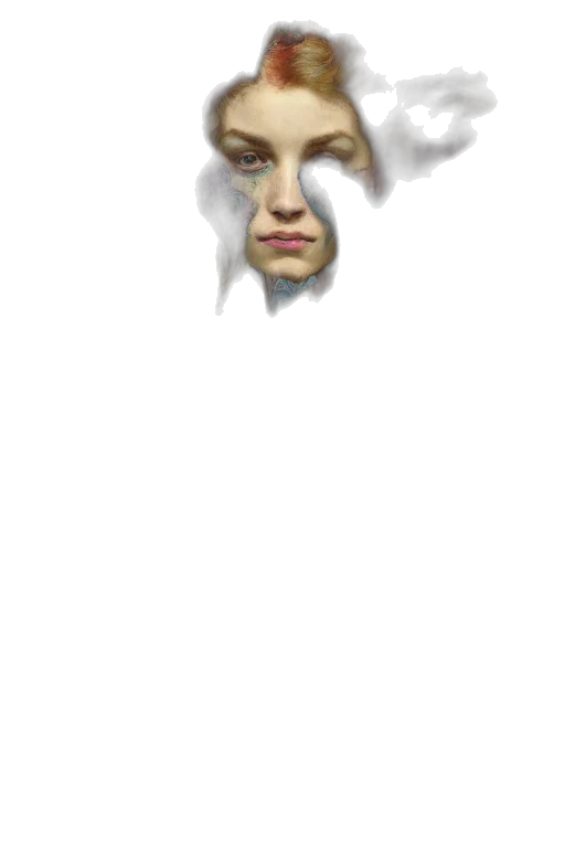 face, mask, crown, hair transparent PNG cut-out