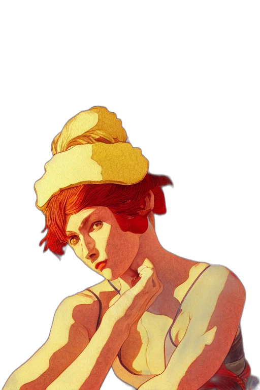 hat, staff, dress, face transparent PNG cut-out