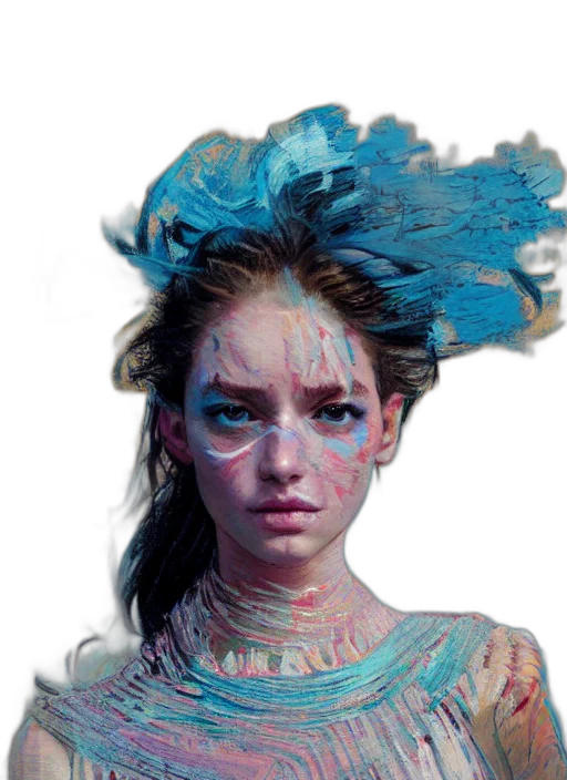 face, mask, crown, dress transparent PNG cut-out
