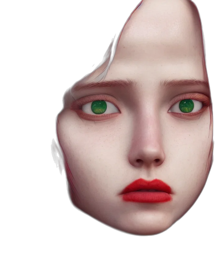 face, mask, creature, robot transparent PNG cut-out