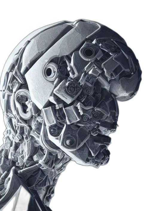 robot, face, mask, jewelry transparent PNG cut-out