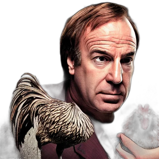 animal, photorealistic, saul, goodman, rooster, medieval, torture, chamber transparent PNG cut-out
