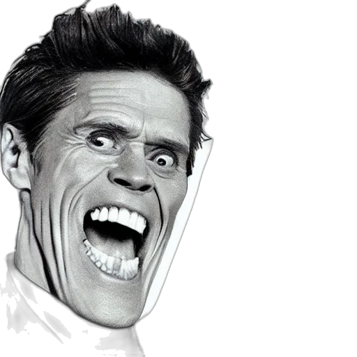face, mask, creature, photorealistic, comic book art, cartoon, 3d render, willem transparent PNG cut-out