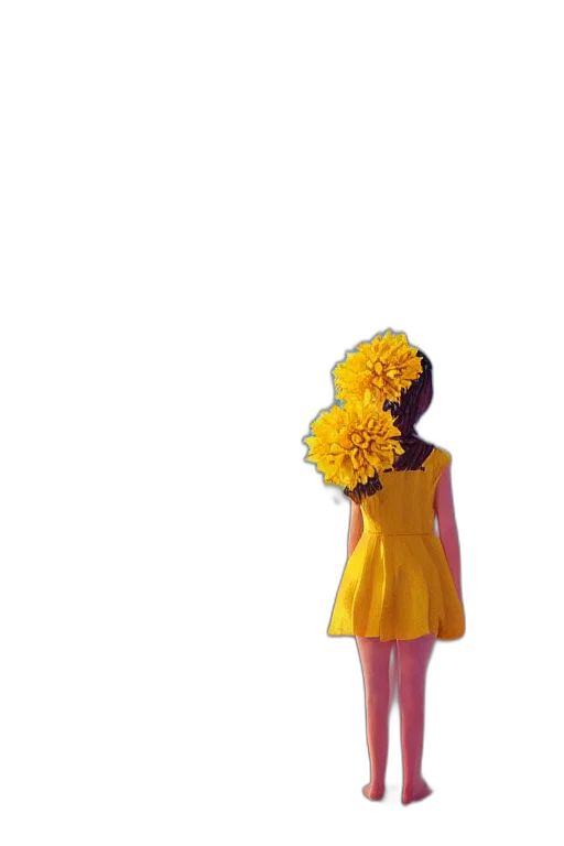 dress, flower, crown, hat, 3d render, photorealistic, concept art, pixel art transparent PNG cut-out
