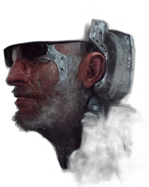 face, robot, hat, mask transparent PNG cut-out