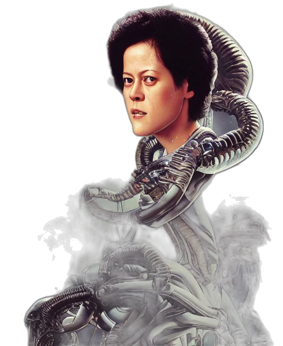 robot, creature, concept art, cyberpunk transparent PNG cut-out