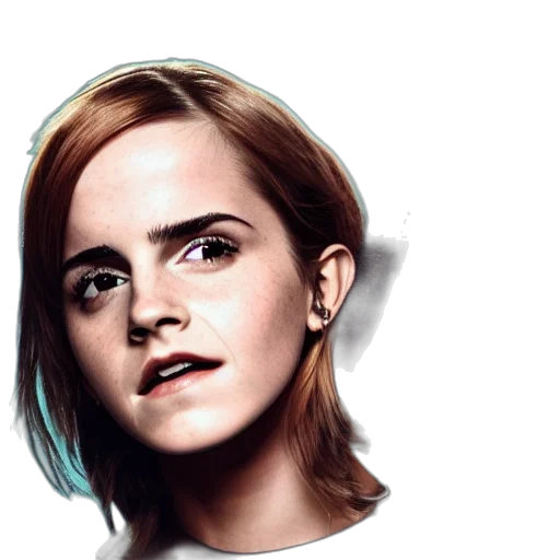 face, hair, jacket, photorealistic, watercolor, concept art, cartoon, neon lights transparent PNG cut-out