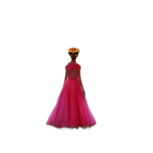 dress, crown, jewelry, hat, 3d render, concept art, neon, colorful transparent PNG cut-out