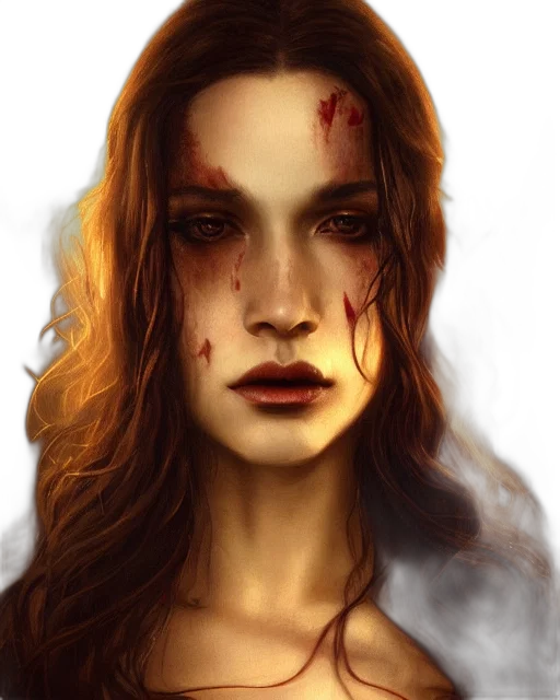 face, fantasy art, photorealistic, concept art transparent PNG cut-out