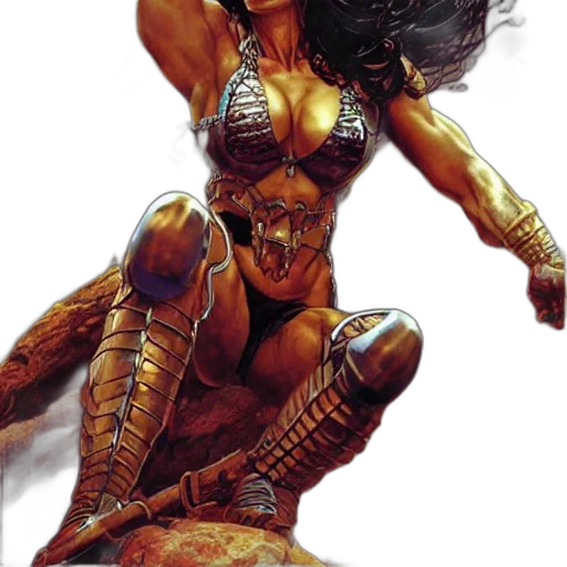 comic book art, concept art, fantasy art, photorealistic transparent PNG cut-out