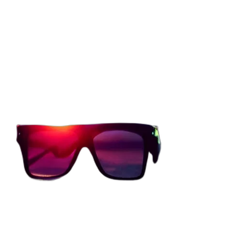 3d render, vaporwave, photorealistic, neon, colorful, green, red, closeup transparent PNG cut-out