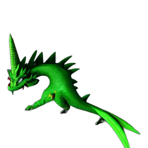 dragon, staff, creature, animal transparent PNG cut-out