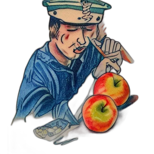 food, staff, weapon, watercolor, concept art, photorealistic, old, tattoo transparent PNG cut-out