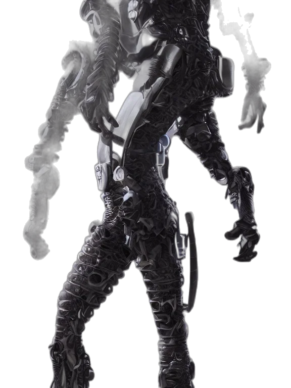 robot, creature, jacket, concept art transparent PNG cut-out