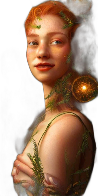 jewelry, face, crown, dress, fantasy art, photorealistic, concept art, oil painting transparent PNG cut-out