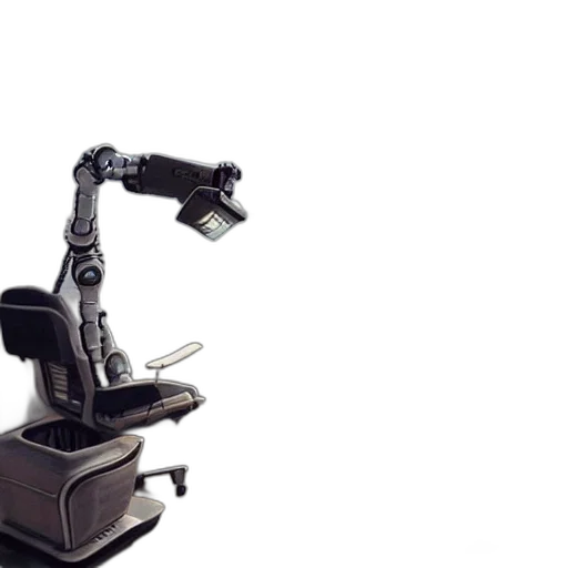 robot, furniture, 3d render, epic transparent PNG cut-out