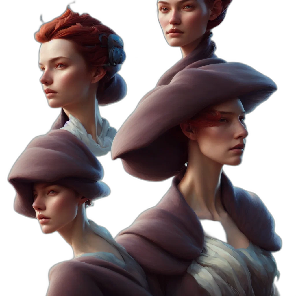 hat, crown, face, staff transparent PNG cut-out