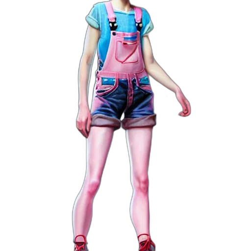 dress, concept art, 3d render, photorealistic, anime, pastel, neon, colorful transparent PNG cut-out