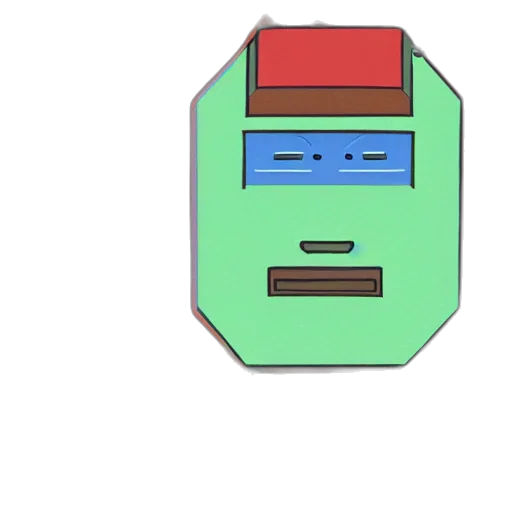 robot, furniture, face, mask, pixel art, 3d render, vaporwave, concept art transparent PNG cut-out