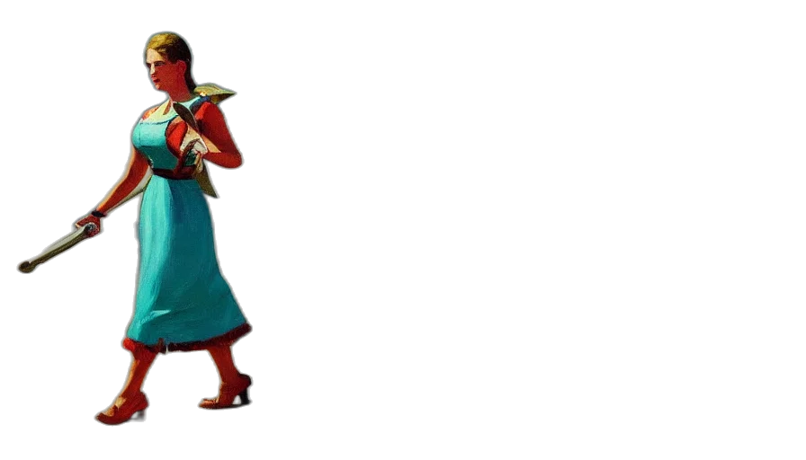 dress, staff, umbrella, weapon transparent PNG cut-out