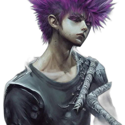 staff, creature, hair, face transparent PNG cut-out