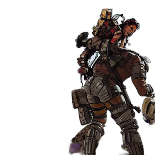 robot, weapon, concept art, cyberpunk transparent PNG cut-out