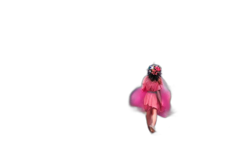 dress, umbrella, flower, creature, 3d render, concept art, pixel art, photorealistic transparent PNG cut-out
