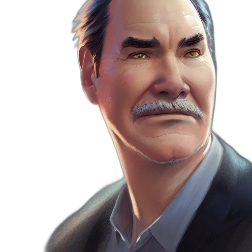 face, staff, concept art, photorealistic transparent PNG cut-out