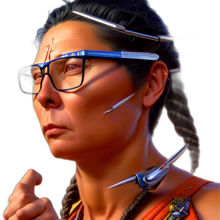 staff, jewelry, face, weapon transparent PNG cut-out
