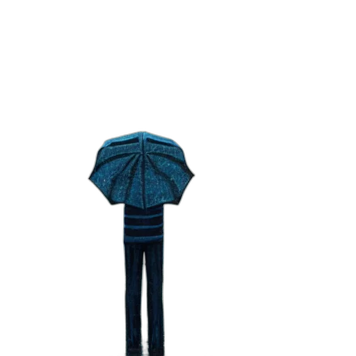 umbrella, staff, sword, weapon, 3d render, concept art, photorealistic, blue transparent PNG cut-out