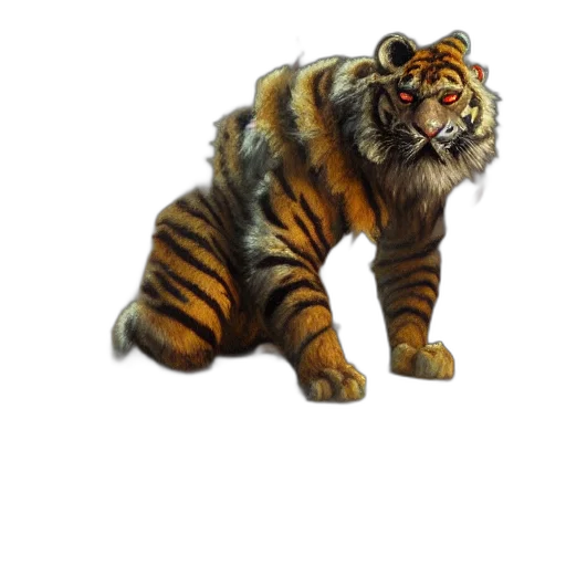 animal, creature, staff, 3d render transparent PNG cut-out