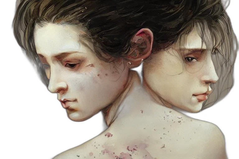 face, photorealistic, concept art, fantasy art transparent PNG cut-out