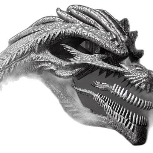 dragon, mask, creature, jewelry transparent PNG cut-out