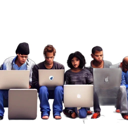 group, realistic, bums, street transparent PNG cut-out