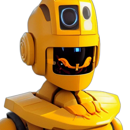 robot, face, mask, 3d render transparent PNG cut-out