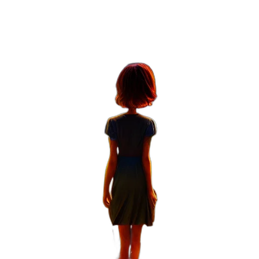 dress, robot, hair, face transparent PNG cut-out